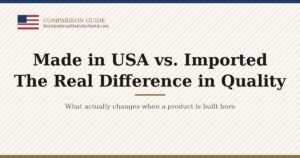 Made in USA versus imported quality comparison guide header