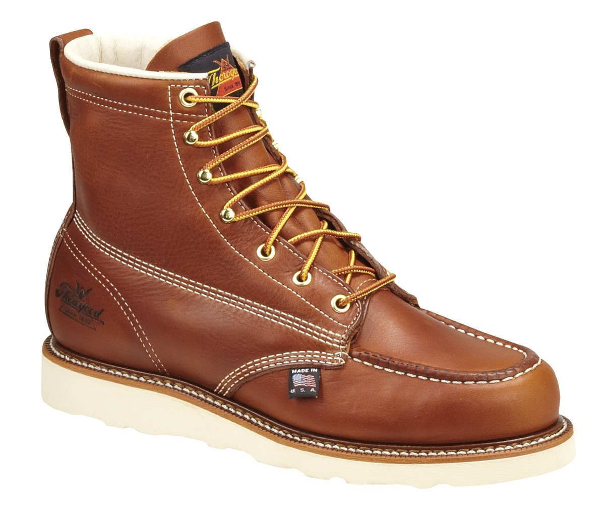 Thorogood American Heritage 6-inch moc toe work boot, made in Marshfield Wisconsin USA